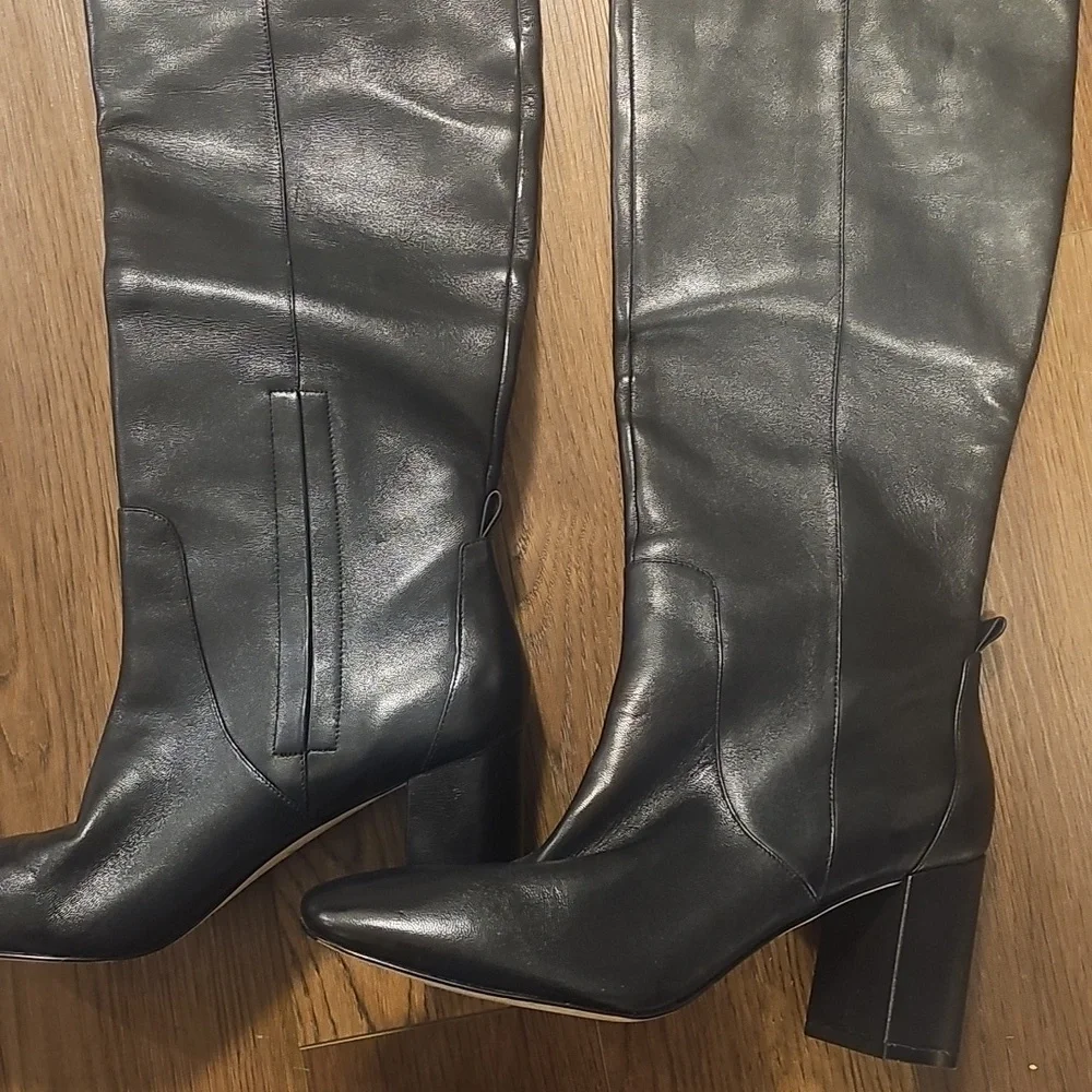 Cole Haan Leather Knee High Boots - Picture 3 of 4